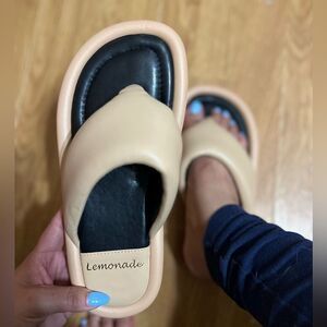 Nude Puffy Comfy Flip Flop